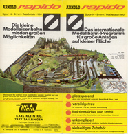 Catalogue ARNOLD RAPIDO 1965 Blatt Das Internationale Modellbahn-Programm - Deutsch