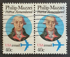 Airmail,  #C98, Philip Mazzei, United States Of America, USA, Used - 2b. 1941-1960 Ungebraucht