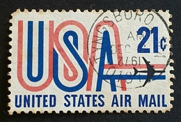 Airmail, #C81 21c, USA And Jet, United States Of America, USA, Used - 2b. 1941-1960 Neufs