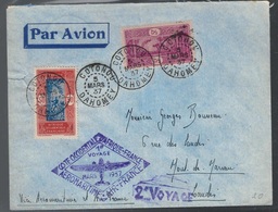 Senegal, Enveloppe Aérienne Premier Vol Via Aeromaritime Pour La France En 1937      -CP71 - Storia Postale