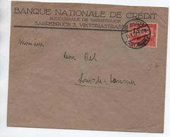 SARRE / SAARGEBIET - 1922 - ENVELOPPE COMMERCIALE De SAARBRUCKEN Pour LONS LE SAUNIER (JURA) - Cartas & Documentos