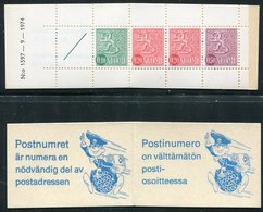 FINLAND 1975 Lion Definitive 1 Mk. Complete Booklet MNH / **.  Michel MH 9 - Carnets