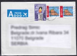 Belgium Modern Cover To Serbia - Storia Postale