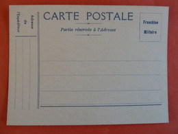 CARTE POSTALE FRANCHISE MILITAIRE - Other & Unclassified