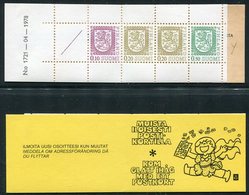 FINLAND 1978 Lion Definitive Type I 1 Mk. Complete Booklet MNH / **.  Michel MH 10 I - Markenheftchen