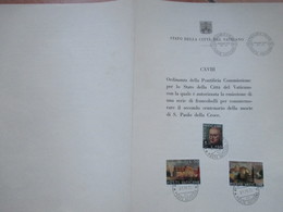 2°Cent.S.PAOLO DELLA CROCE Ordinanza Pontificia Commissione Con Serie Completa N. CXVIII - Otros & Sin Clasificación