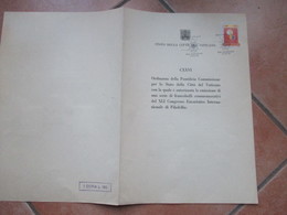 1976 Ordinanza Pontificia Commissione N.CXXVI Autorizzazione Emissione Cong.Eucaristico Filadelfia Serie Completa N.3 V. - Otros & Sin Clasificación