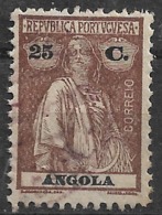 Angola – 1925 Ceres 25 Centavos - Angola