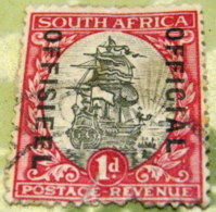 South Africa 1926 Official Ship 1d - Used - Servizio