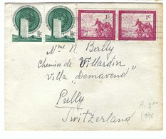 NATIONS UNIES New-York 1951: LSC Pour La Suisse, Affranchie à 5c. Avec TP Divers,   B à TB - Storia Postale