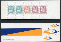 FINLAND 1990 Lion Definitive 5 Mk. Complete Booklet MNH / **.  Michel MH 25 - Cuadernillos