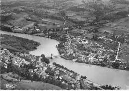 01 - SEYSSEL : Vue Aérienne - CPSM Village (990 Habitants ) Dentelée Noir Blanc Grand Format 1956 - Ain - Seyssel