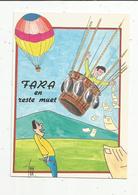 Cp, Illustrateur , Signée Robert FARABOZ , Montgolfière , Aviation, écrite1988 - Balloons