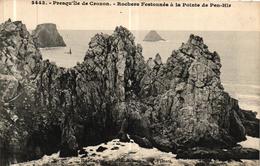 PRESQU'ILE DE CROZON - ROCHERS FESTONNES A LA POINTE DE PEN HIR - Crozon