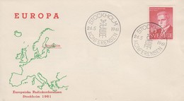 Enveloppe  SUEDE  Radio  Conférence   EUROPA   1961 - Storia Postale