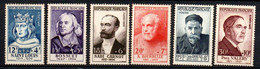 Série Célébrités Du XIII° Au XX° Siècle ** - N° 989 à 994 (6 Valeurs) - Unused Stamps