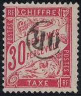 TAXE - BANDEROLE - N°33 - 30c ROUGE - OBLITERATION OR DANS UN CERCLE. - 1859-1959 Usati