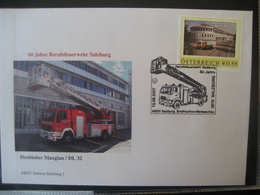 Österreich 2007- Pers.BM 60 Jahre Berufsfeuerwehr Salzburg Mit Pers.BM Und Sonderstempel - Personalisierte Briefmarken