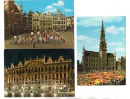 BELGIQUE . BELGÏE . BRUSSEL . BRUXELLES . 3 CARTES POSTALES - Réf. N°25235 - - Lots, Séries, Collections