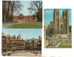 BELGIQUE . BELGÏE . BRUSSEL . BRUXELLES . 3 CARTES POSTALES - Réf. N°25236 - - Lotes Y Colecciones