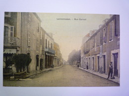 GP 2020 - 2439  LANNEMEZAN  (Hautes-Pyrénées )  :  Rue Carnot  -  Carte Toilée Couleur   1908   XXX - Lannemezan