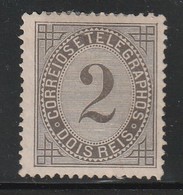 PORTUGAL - N°55 Nsg (1882-87) 2r Noir - Unused Stamps