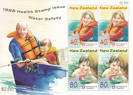 New Zealand SG MS 2180 1998 Water Safety Health, Miniature Sheet, Mint Never Hinged - Ungebraucht