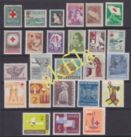 Yugoslavia 1933 Till 1963 Complete Surcharge Stamps, Porto Stamps, MNH (**) Michel 1-25 - Collections, Lots & Séries