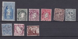 Irlande - Lot De 9 Timbres Avec Charnières Oblitérés - Collections, Lots & Séries