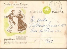 Portugal & Postal  Stationery, Know Your Dances, Fandango De Troporiz, Chão Redondo A Porto 1959 (298) - Douane