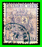 ESPAÑA –  SELLO FISCAL RECIBOS ALFONSO XII 1875 - 25 CÉNTIMOS - Postage-Revenue Stamps