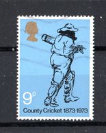GRAN BRETAGNA  :  Cricket   -  1 Val. Usato  Del  16.05.1973 - Cricket