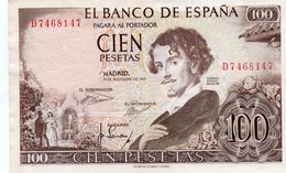 SPAIN 100 PESETAS 1965  P-150a.2  AUNC+  D 7468147 - 100 Peseten