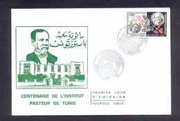 Tunisia/Tunisie 1993 - Centennial Of Pasteur Institute Of Tunis - FDC - Excellent Quality - Tunisia (1956-...)