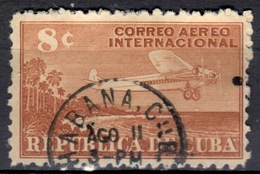 C+ Kuba 1948 Mi 220 Flugzeug - Oblitérés