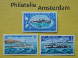 St Pierre & Miquelon 1971, SHIPS BATEAUX SCHEPEN SCHIFFE NAVES: Mi 471-73, ** - Unused Stamps