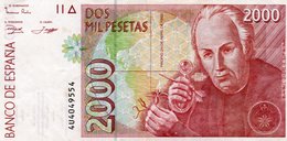 SPAIN 2000 PESETAS 1992  P-164a  CIRC.-XF++AUNC - [ 4] 1975-… : Juan Carlos I