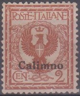 Italia Colonie Egeo Calino 1912 SaN°1 M(*) No Gum Centrato Vedere Scansione - Egeo (Calino)