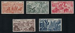 France // Martinique // Poste Aérienne // 1946 // Du Tchad Au Rhin Timbres Neufs MH* No. 7-11 Y&T (sans No.12) - Luchtpost