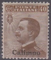 Italia Colonie Egeo Calino 1912 SaN° 6 MNH/** Vedere Scansione - Egée (Calino)