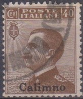Italia Colonie Egeo Calino 1912 SaN° 6 (o) Vedere Scansione - Ägäis (Calino)