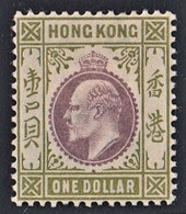 HONG KONG 1903  KEDVII  $1  SG 72  SUPERB  MLH - Unused Stamps
