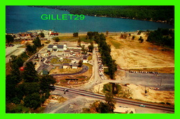 LAKE GEORGE, NY - AIR VIEW OF  GAS LIGHT VILLAGE - PUB. BY BURNS NEWS AGENCY - - Lake George