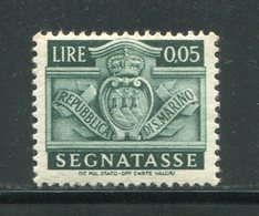 SAINT MARIN- Taxe Y&T N°63- Neuf Sans Charnière ** - Segnatasse