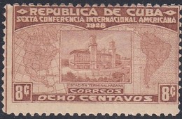 Cuba, Scott #287, Mint Hinged, Havana Railway Station, Issued 1928 - Ungebraucht