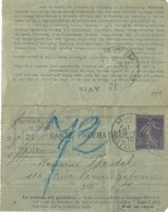 Carte Lettre France Entier Postal - Pneumatiques