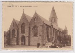 Pittem Omstreeks 1952 Kerk En Standbeeld - Pittem