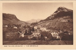 SALINS LES BAINS  JURA  39- CPA  SEPIA  VUE GENERALE - Andere & Zonder Classificatie