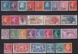 FRANCE - Année 1926/7 Complète Sans Strasbourg Neuve LUXE - 29 Timbres - ....-1939