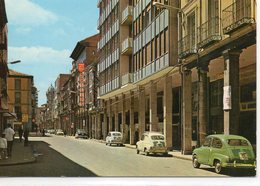 Palencia Animée La Grande Rue Voitures Commerces - Palencia